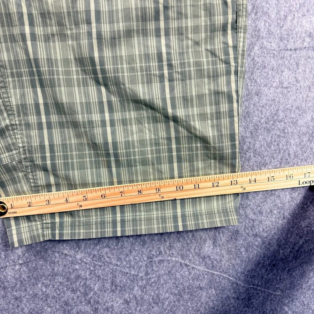 Columbia Omni-Wick Green Plaid Cargo Shorts Mens 40 Hiking Outdoor AM4083 - Picture 5 of 12